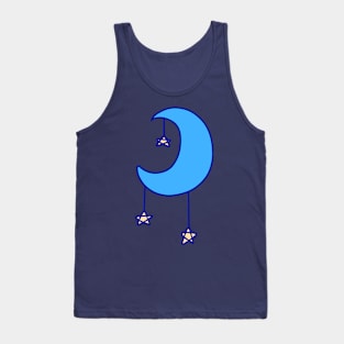 Blue Moon with Stars Tank Top